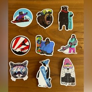 Snowboard snowboard stickers